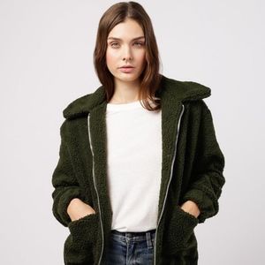 AZALEA Teddy Zip Up Jacket